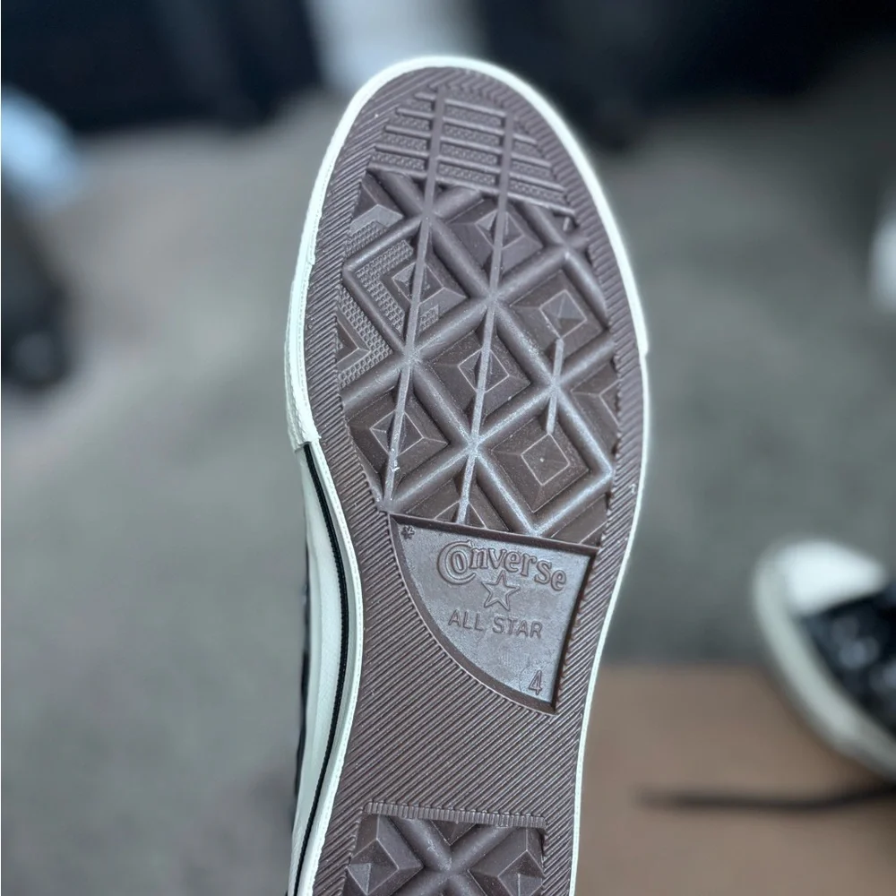 Converse Black and White High-Top Sneakers - Picture 4 of 5